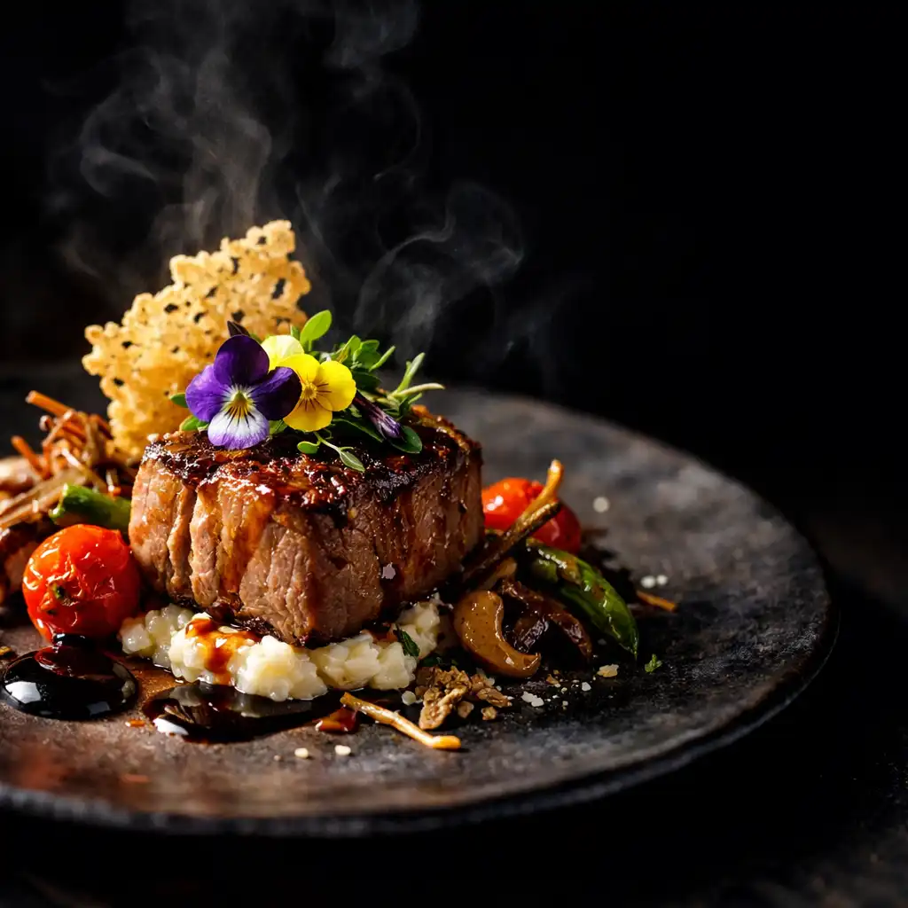 Wykwintne danie fine dining