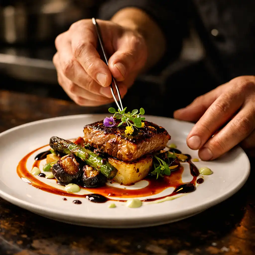 Fine dining – artystycznie podane danie